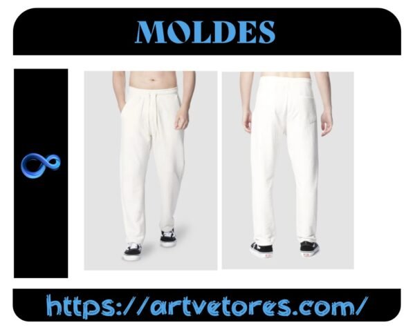 CALÇA MOLETOM COM BOLÇOS