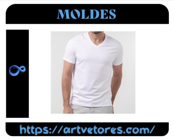 Camiseta Slim Masculina Gola V