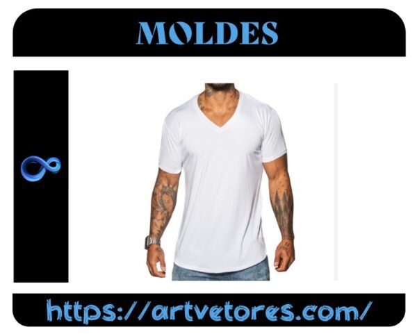 Camiseta Masculina LongLine SlimFit Gola V (PP-EG)