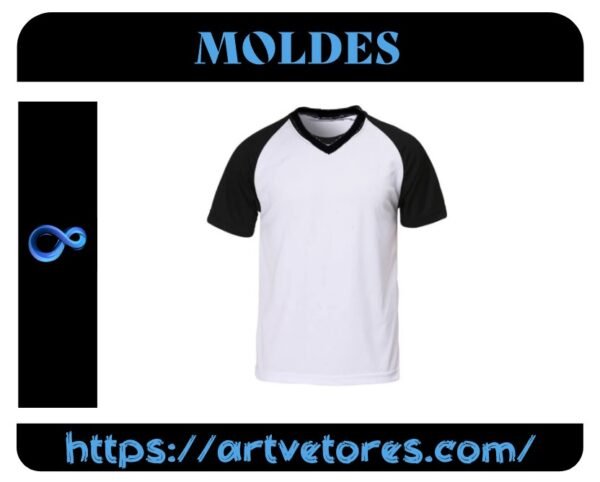 Camiseta Raglan Gola V (PP-EGG)