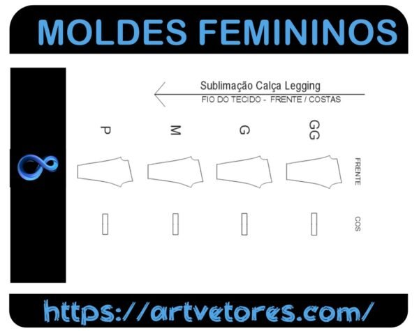Sublimação Calça Legging