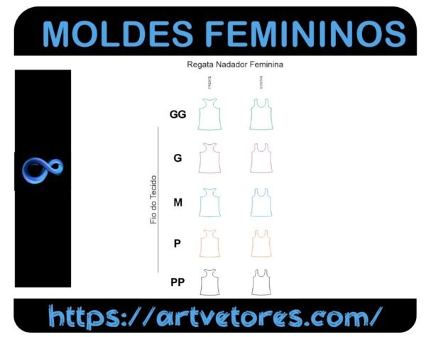 Regata Feminina Nadador (PP ao GG)