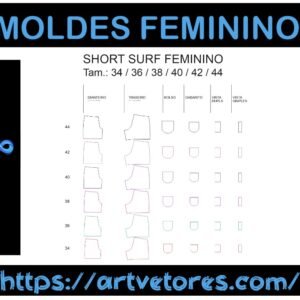 SHORT SURF FEMININO