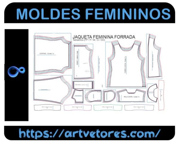 JAQUETA FEMININA FORRADA